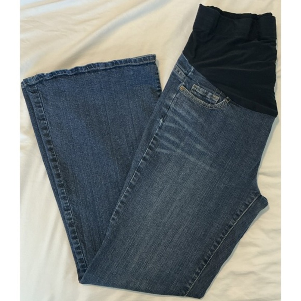 American Star‎ Maternity Flare Jeans with Belly Band Size L